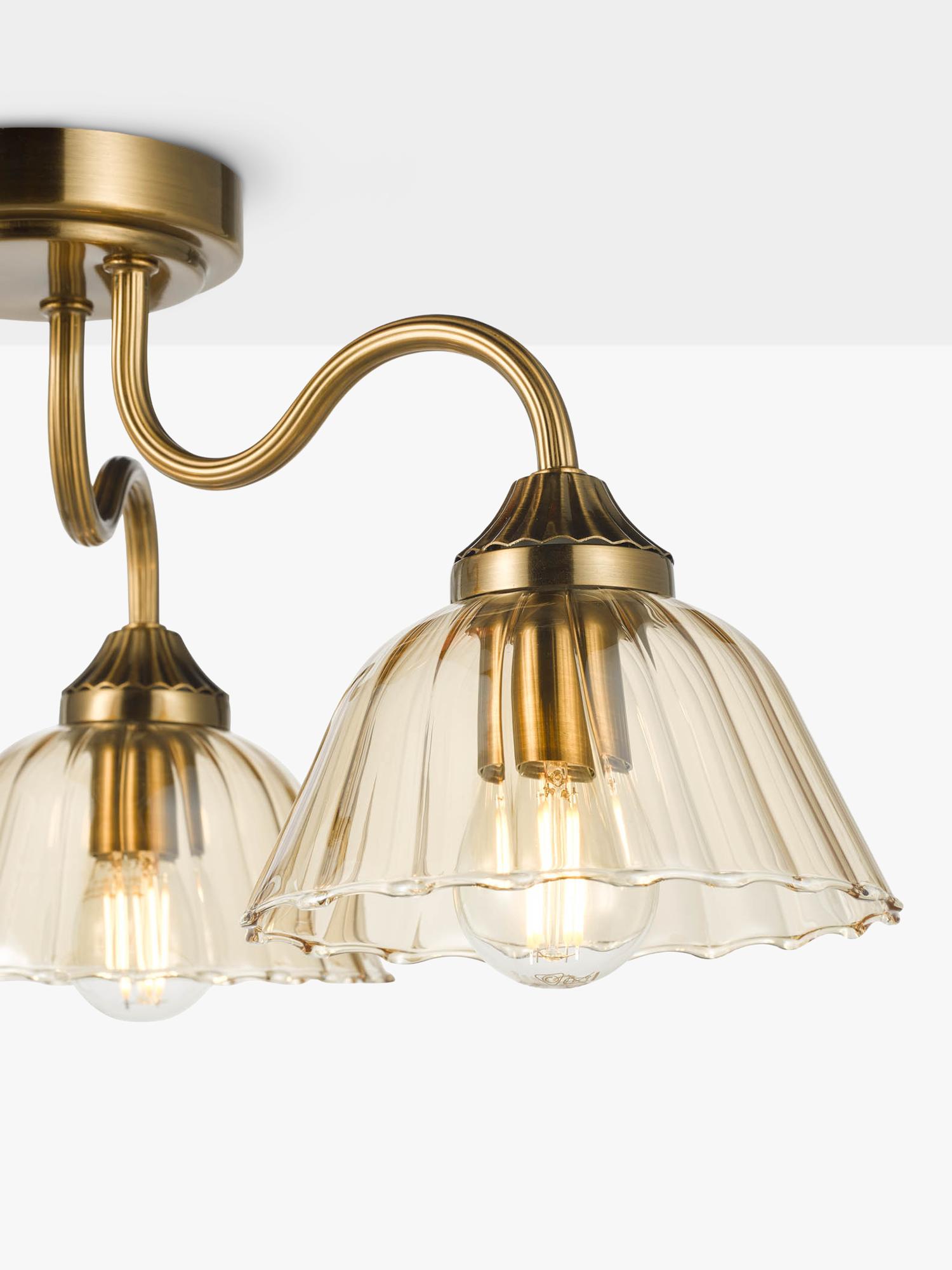 Där Erika bronze semi-flush ceiling light (British brand)