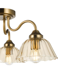Där Erika bronze semi-flush ceiling light (British brand)