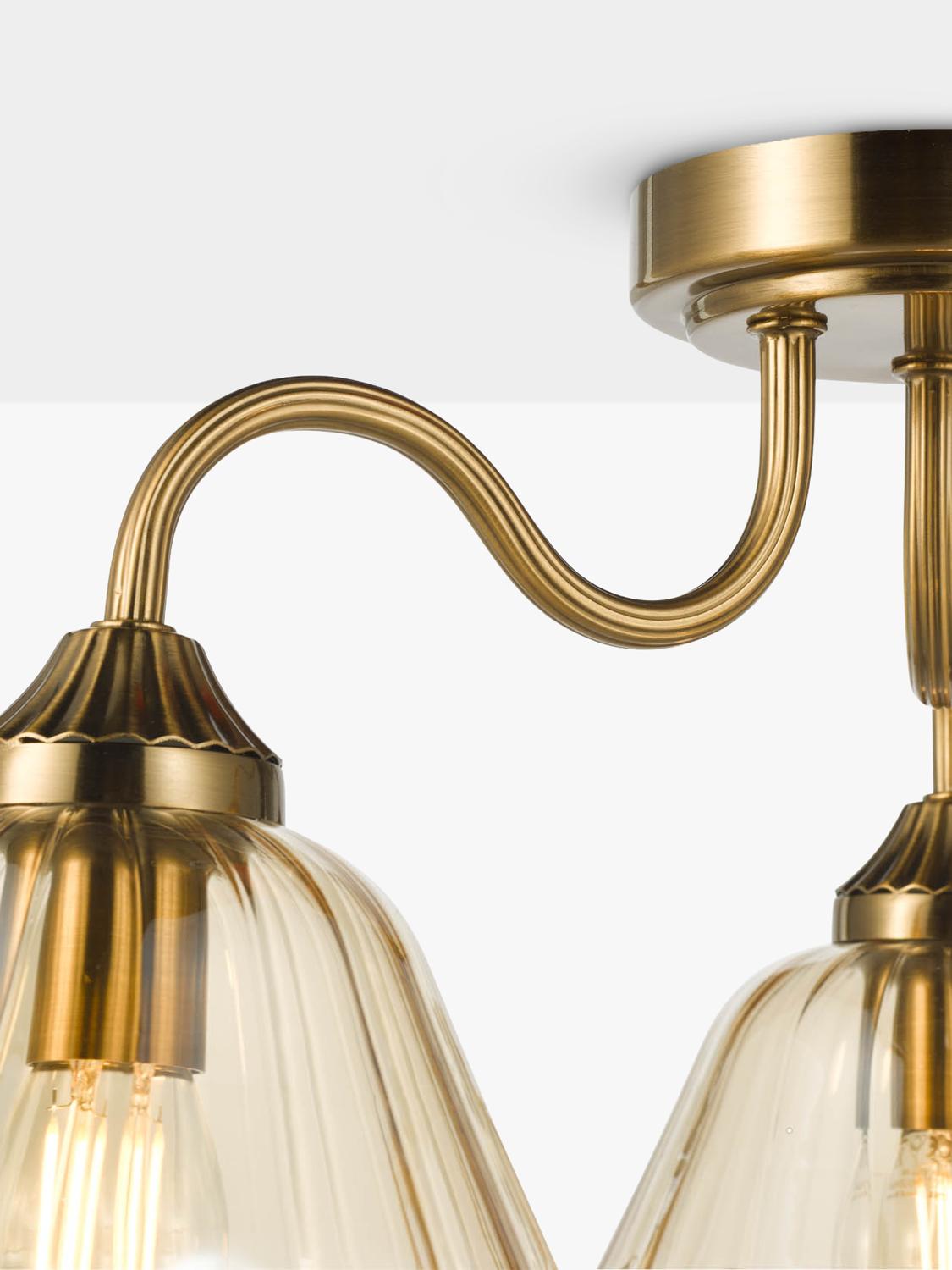 Där Erika bronze semi-flush ceiling light (British brand)