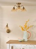 Där Erika bronze semi-flush ceiling light (British brand)