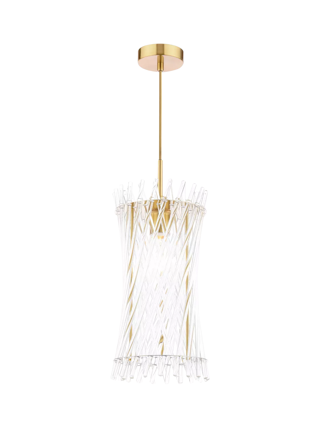 Där Loire pendant ceiling light brass clear - British product