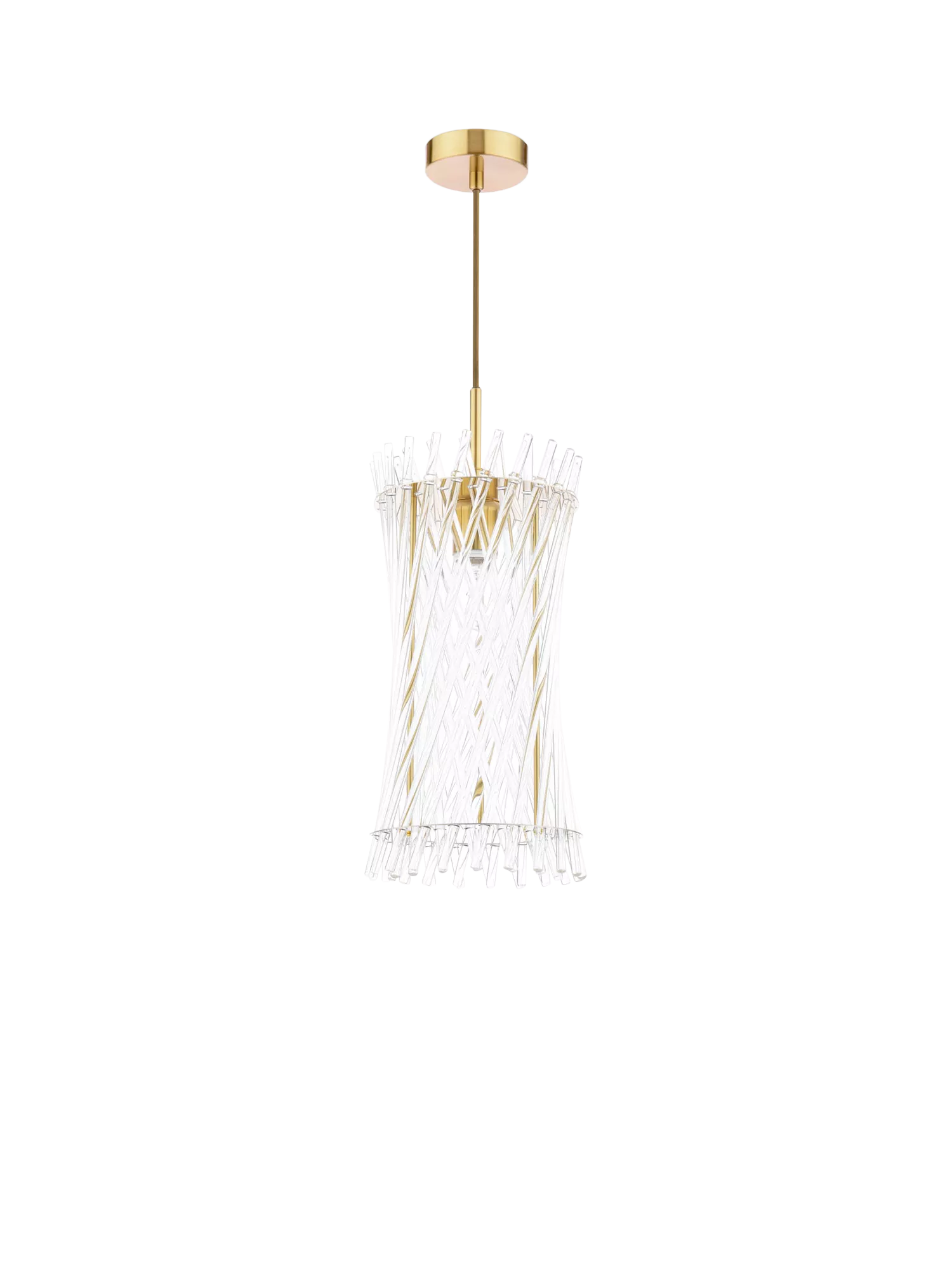 Där Loire pendant ceiling light brass clear - British product