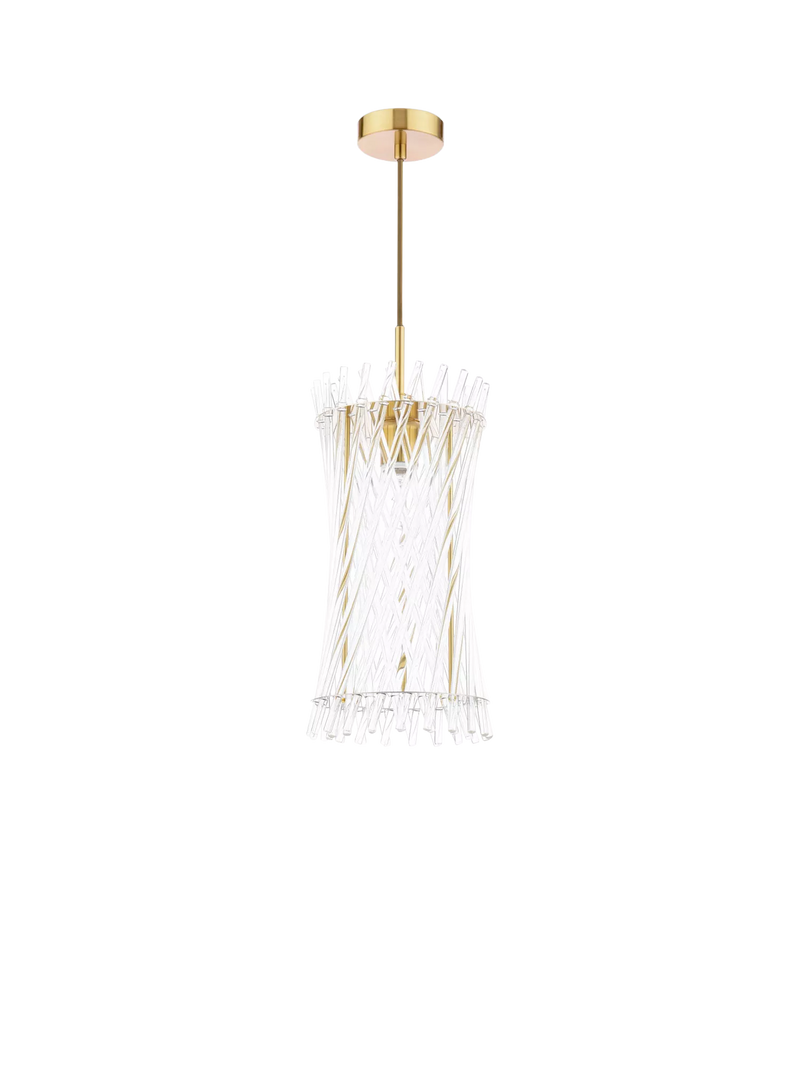 Där Loire pendant ceiling light brass clear - British product