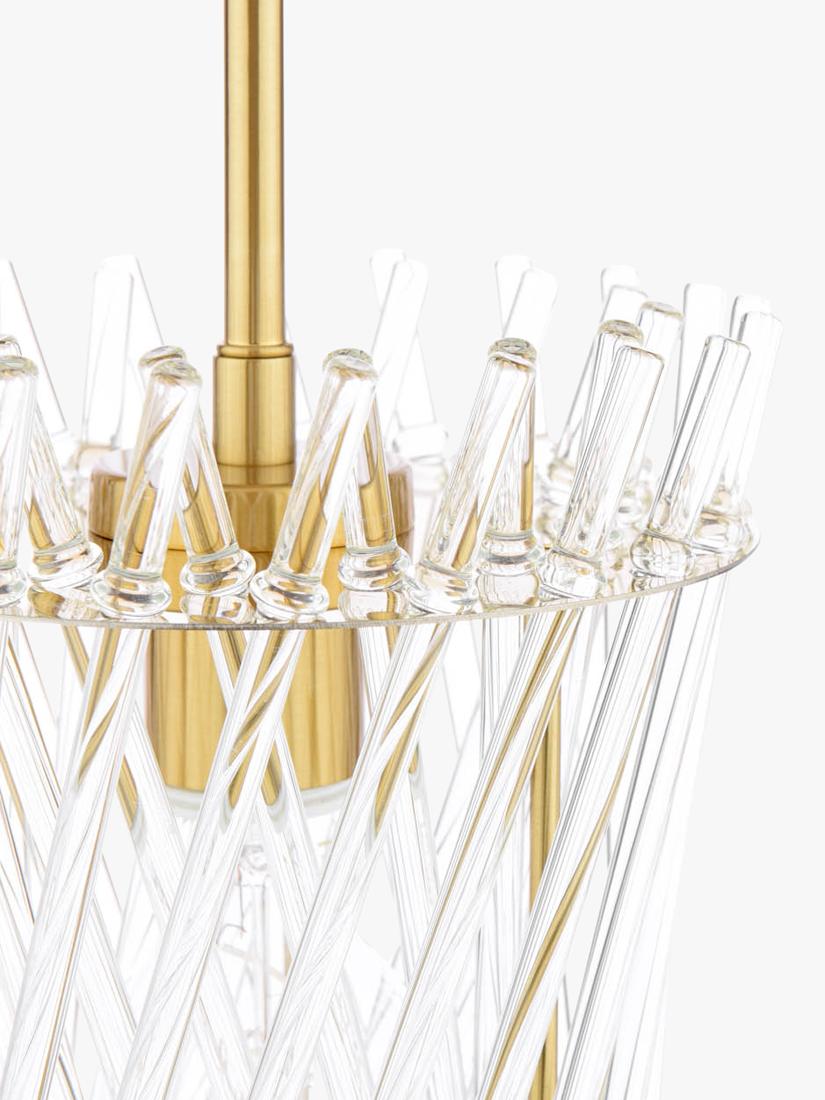 Där Loire pendant ceiling light brass clear - British product