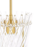 Där Loire pendant ceiling light brass clear - British product