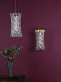 Där Loire pendant ceiling light brass clear - British product