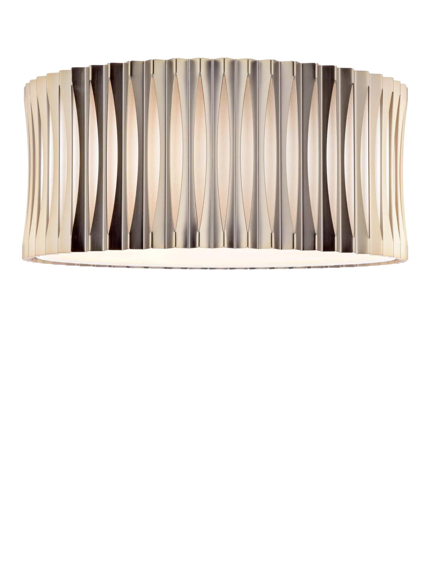 Där Netra 3 light flush ceiling light satin bronze, UK version