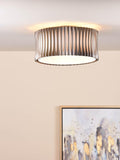 Där Netra 3 light flush ceiling light satin bronze, UK version