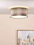 Där Netra 3 light flush ceiling light satin bronze, UK version
