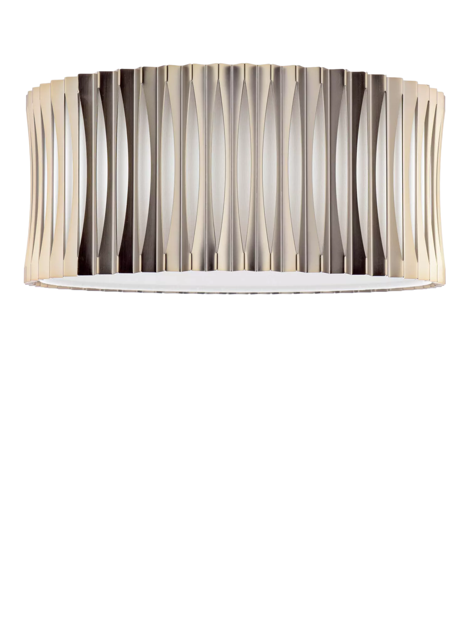 Där Netra 3 light flush ceiling light satin bronze, UK version