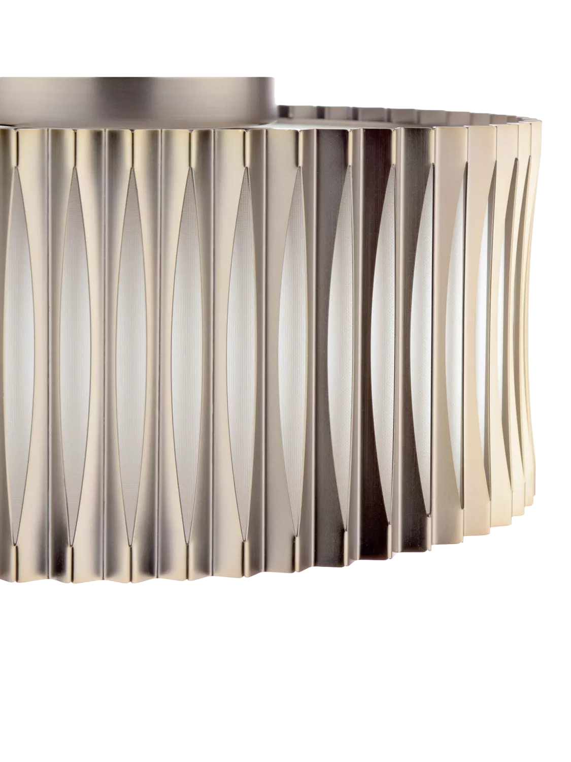 Där Netra 3 light flush ceiling light satin bronze, UK version