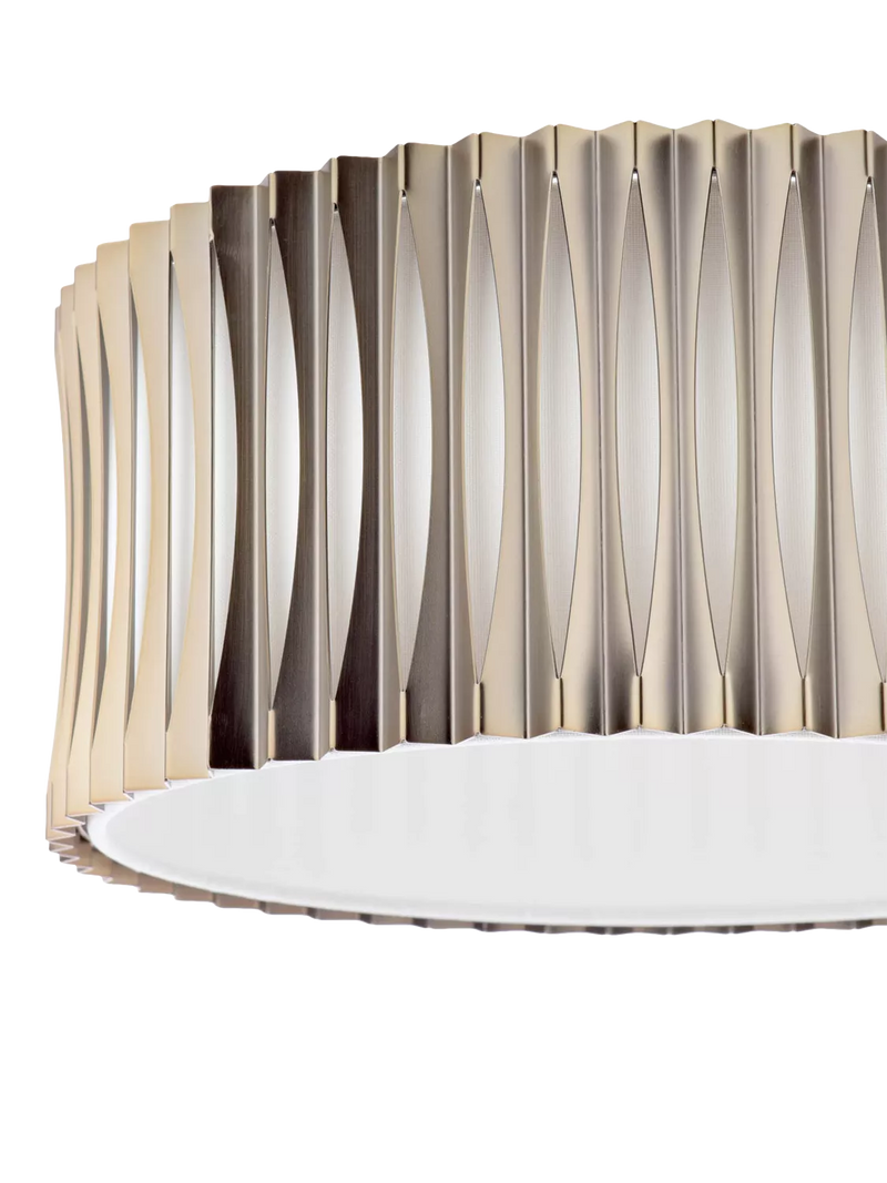 Där Netra 3 light flush ceiling light satin bronze, UK version