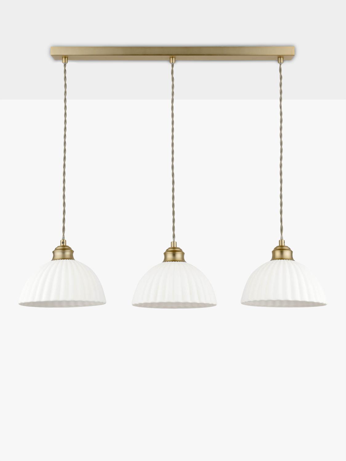 Laura Ashley Durford pendant light antique brass, UK version