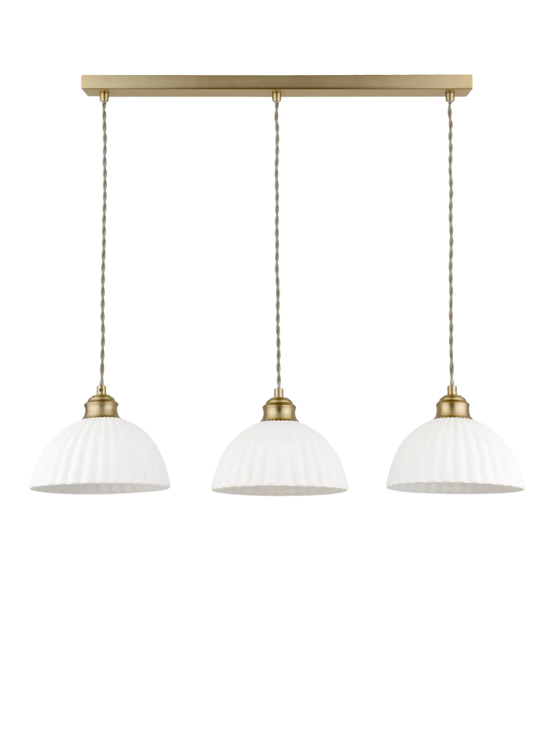 Laura Ashley Durford pendant light antique brass, UK version