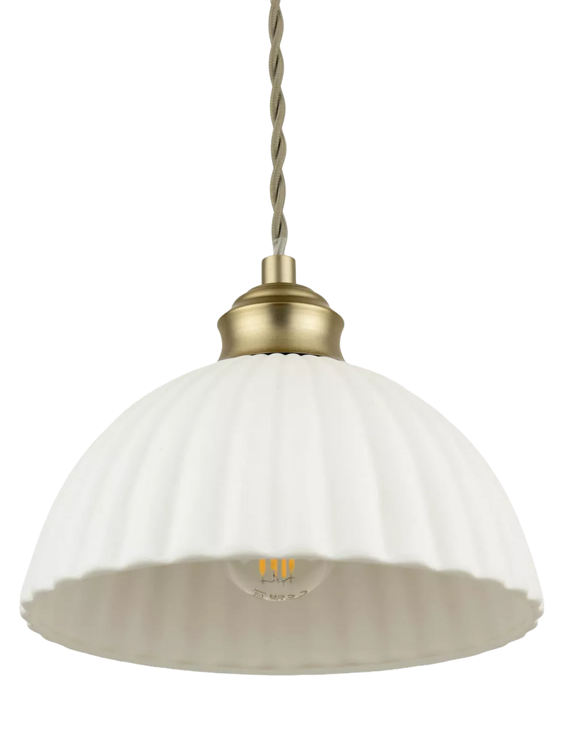 Laura Ashley Durford pendant light antique brass, UK version