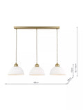 Laura Ashley Durford pendant light antique brass, UK version