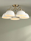 Laura Ashley Durford semi flush ceiling light antique brass, UK version
