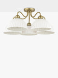Laura Ashley Durford semi flush ceiling light antique brass, UK version