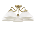 Laura Ashley Durford semi flush ceiling light antique brass, UK version