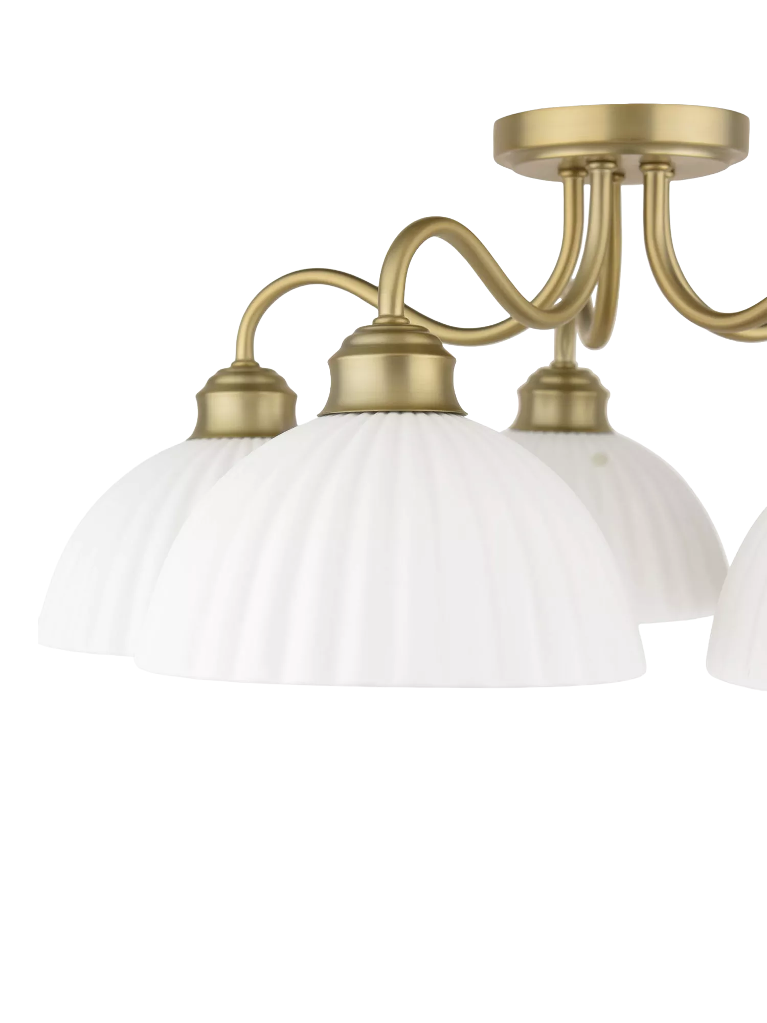 Laura Ashley Durford semi flush ceiling light antique brass, UK version