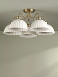 Laura Ashley Durford semi flush ceiling light antique brass, UK version