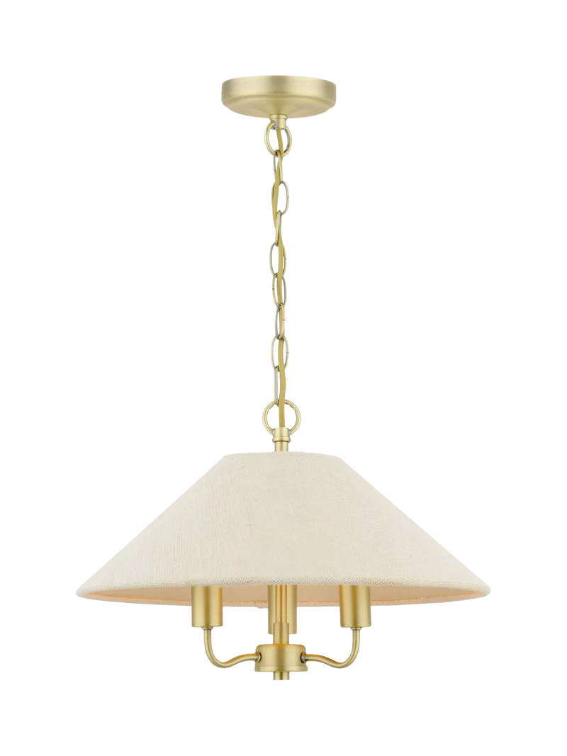 Laura Ashley Harland pendant ceiling light 40cm antique brass (British brand)