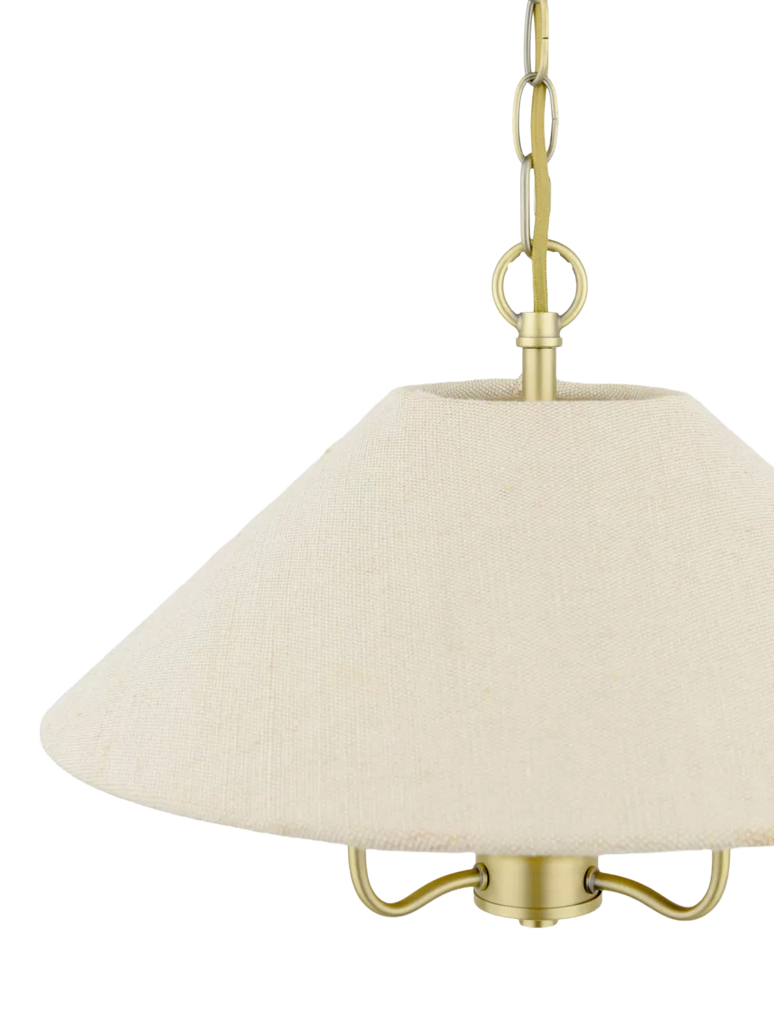 Laura Ashley Harland pendant ceiling light 40cm antique brass (British brand)