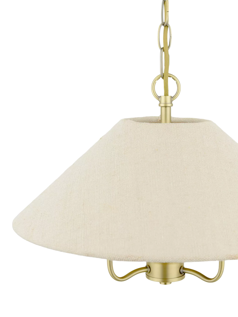 Laura Ashley Harland pendant ceiling light 40cm antique brass (British brand)