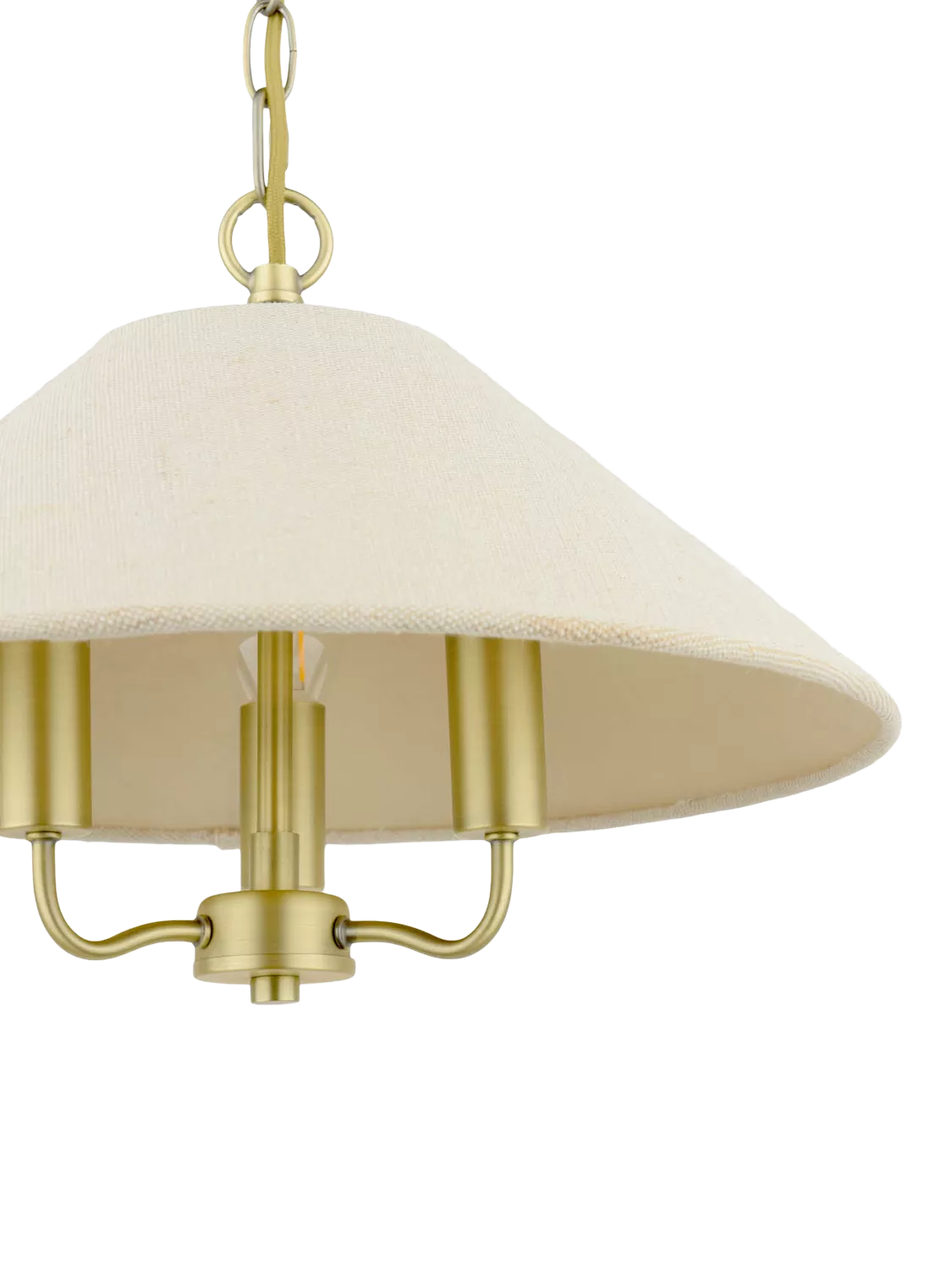 Laura Ashley Harland pendant ceiling light 40cm antique brass (British brand)