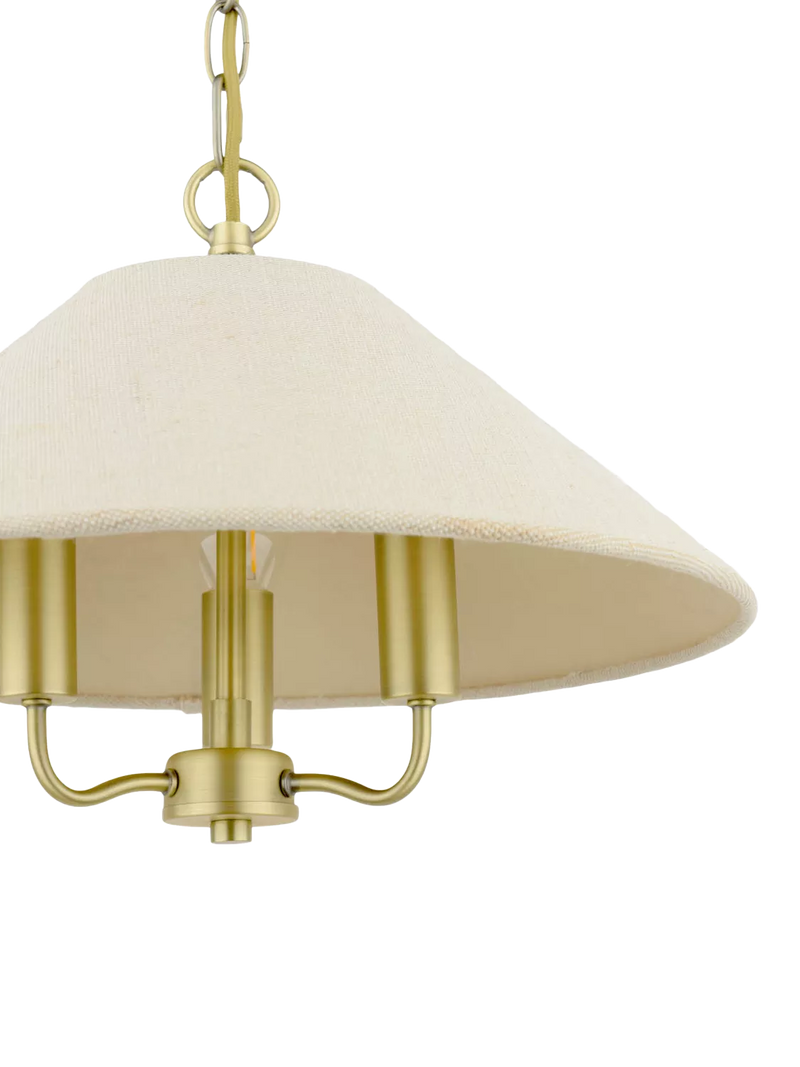 Laura Ashley Harland pendant ceiling light 40cm antique brass (British brand)