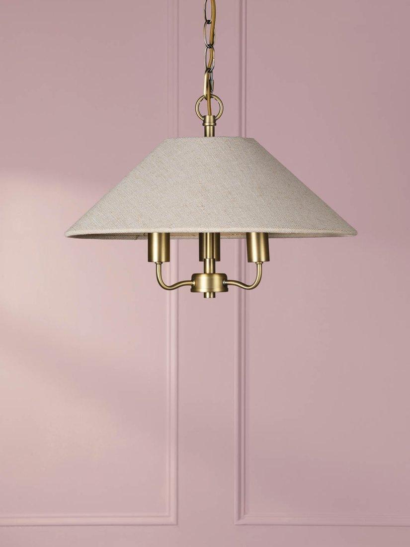 Laura Ashley Harland pendant ceiling light 40cm antique brass (British brand)