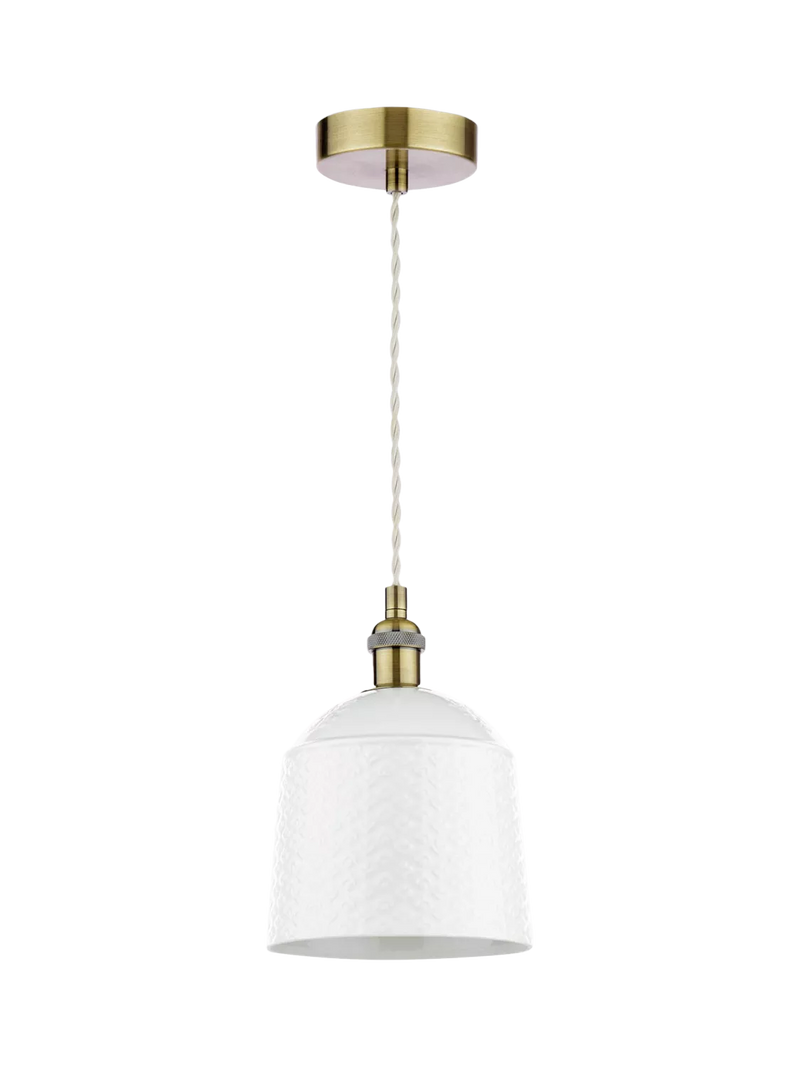 Laura Ashley porcelain pendant ceiling light set of 2 cream, UK version