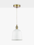Laura Ashley porcelain pendant ceiling light set of 2 cream, UK version