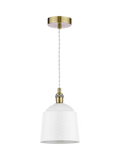 Laura Ashley porcelain pendant ceiling light set of 2 cream, UK version