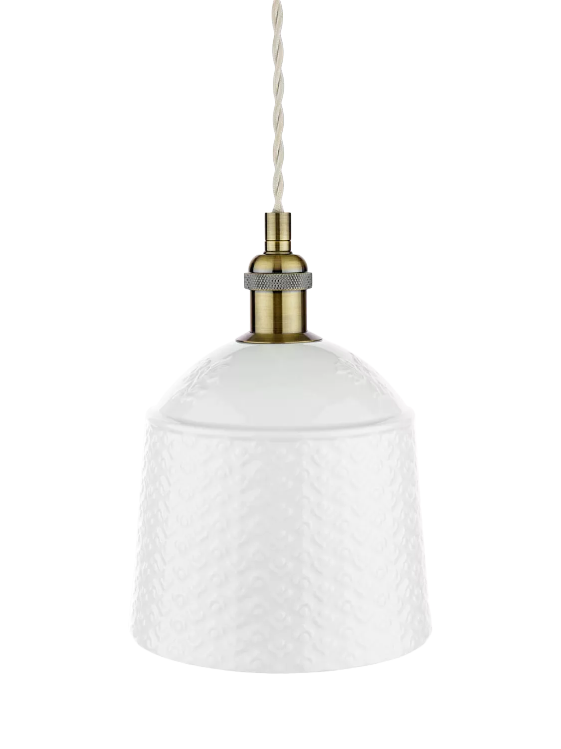 Laura Ashley porcelain pendant ceiling light set of 2 cream, UK version