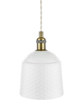 Laura Ashley porcelain pendant ceiling light set of 2 cream, UK version