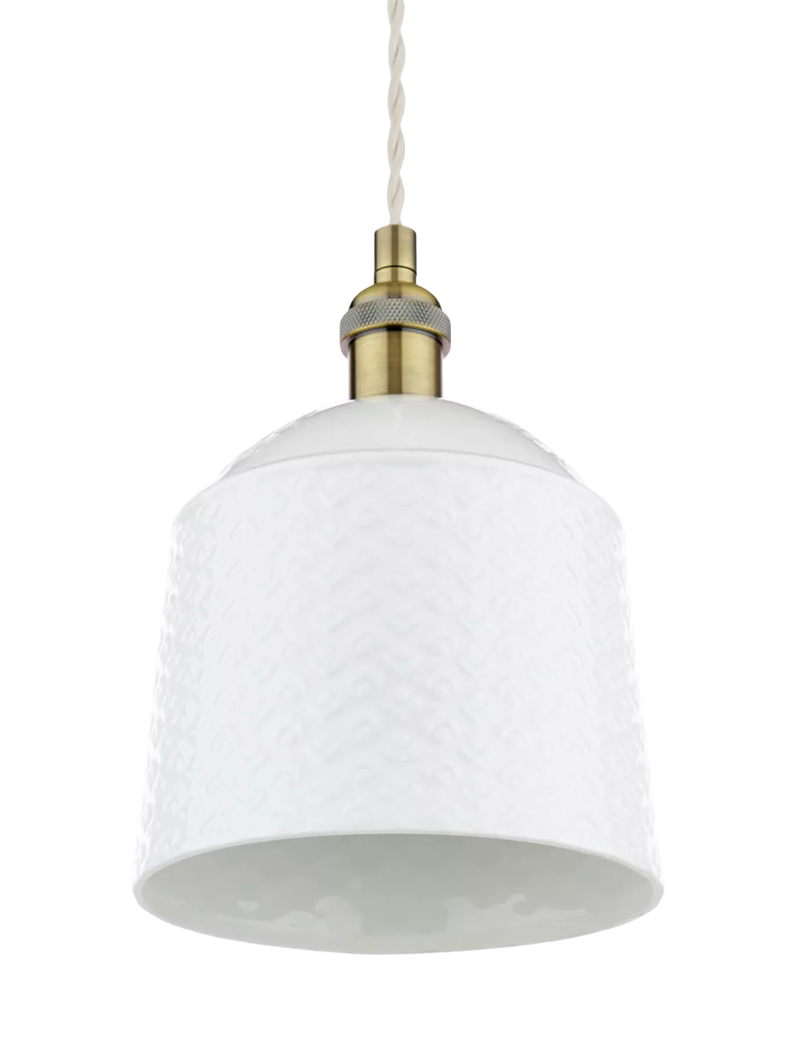 Laura Ashley porcelain pendant ceiling light set of 2 cream, UK version