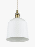 Laura Ashley porcelain pendant ceiling light set of 2 cream, UK version