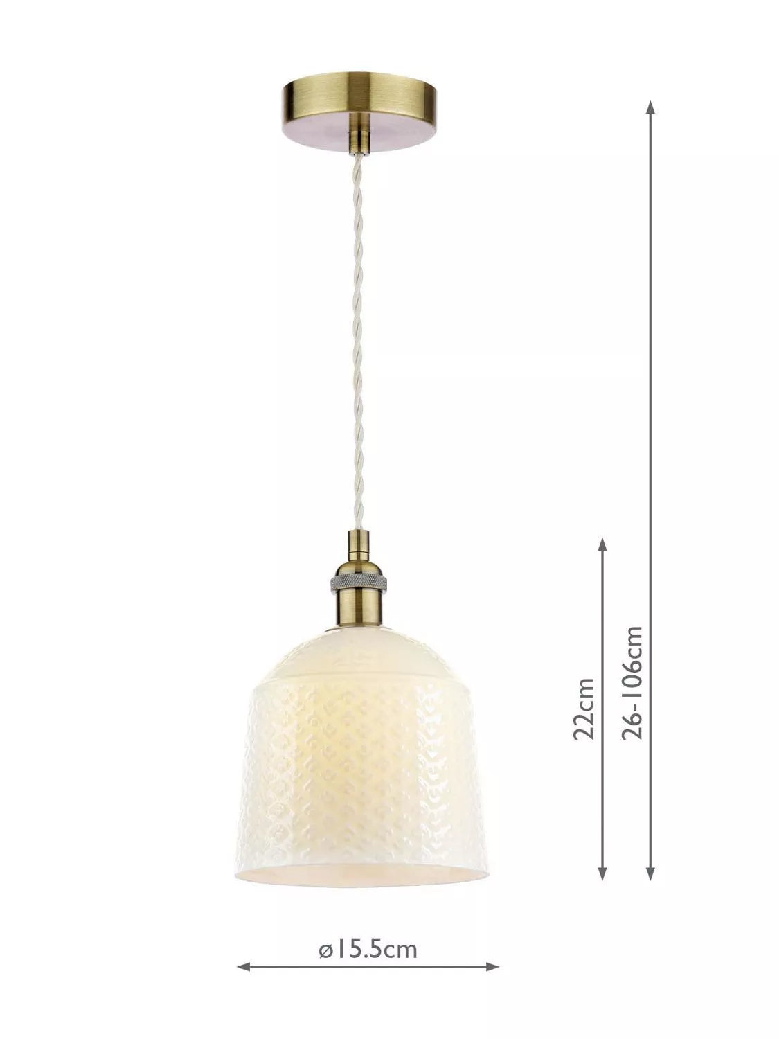 Laura Ashley porcelain pendant ceiling light set of 2 cream, UK version