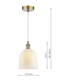 Laura Ashley porcelain pendant ceiling light set of 2 cream, UK version