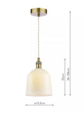 Laura Ashley porcelain pendant ceiling light set of 2 cream, UK version