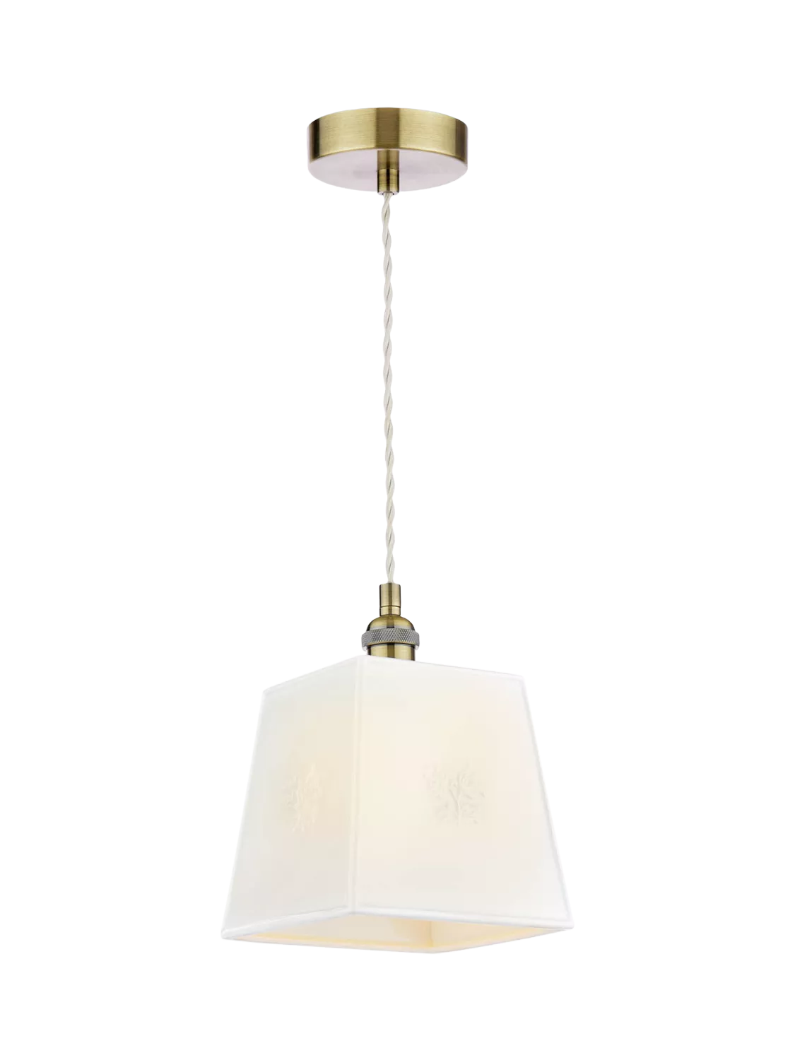 Laura Ashley square porcelain pendant ceiling light cream (British brand)