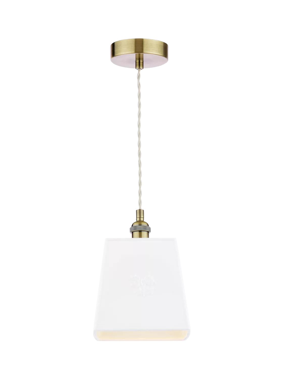 Laura Ashley square porcelain pendant ceiling light cream (British brand)