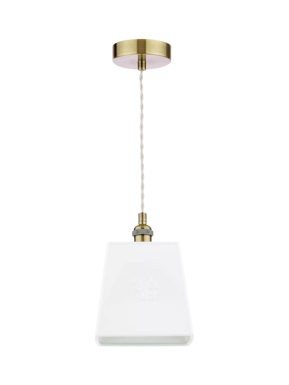 Laura Ashley square porcelain pendant ceiling light cream (British brand)