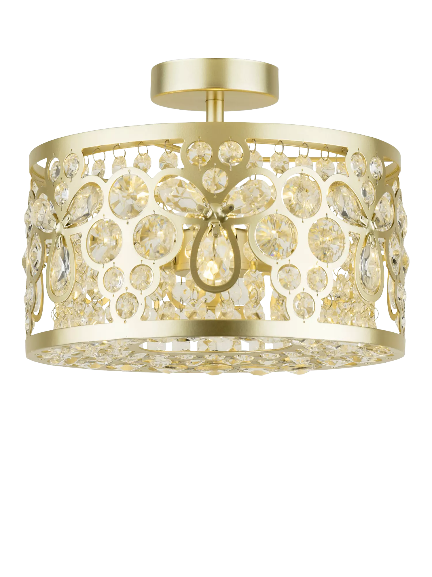 Laura Ashley Tilbrook flush ceiling light champagne (British brand)