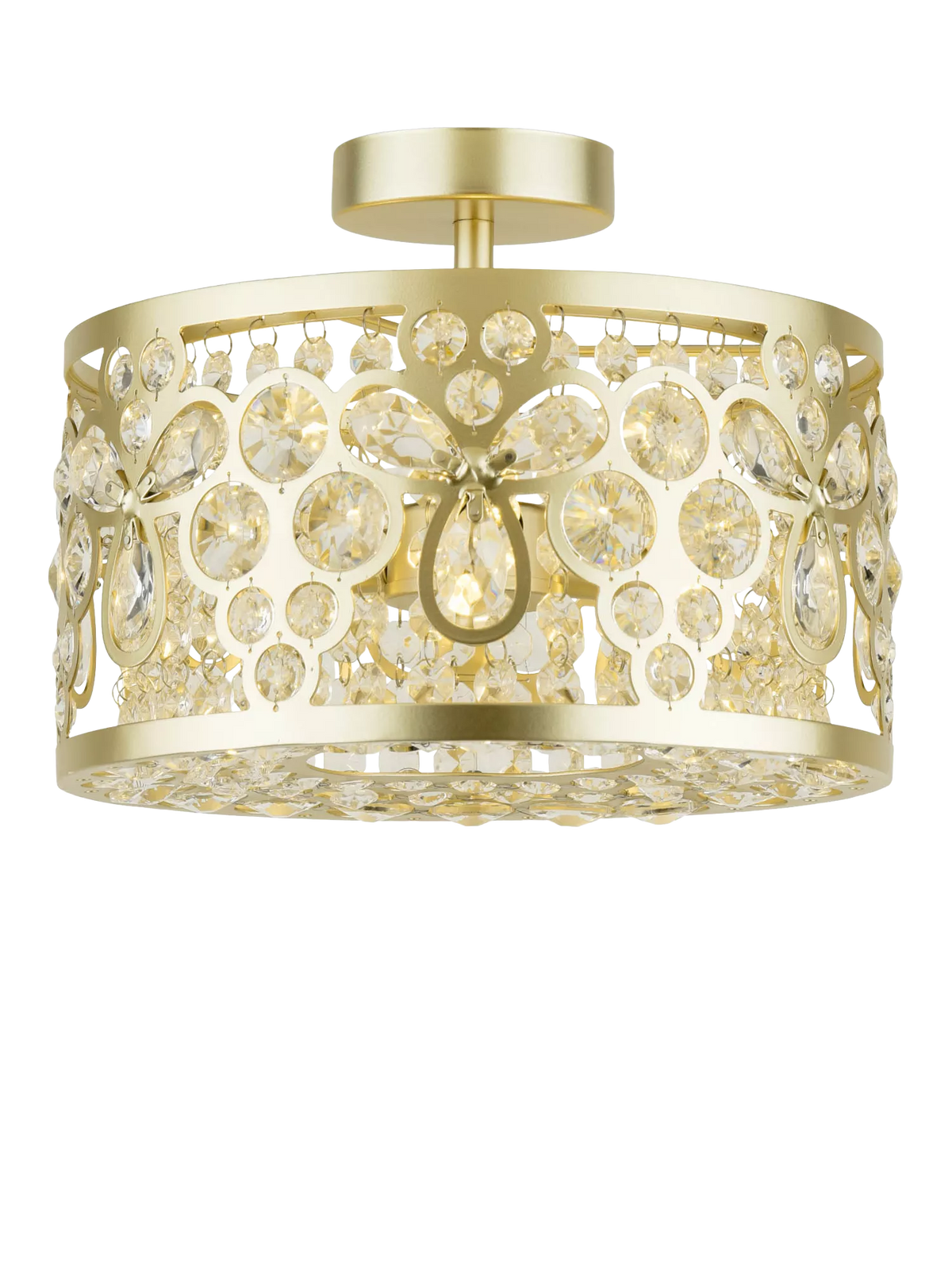 Laura Ashley Tilbrook flush ceiling light champagne (British brand)