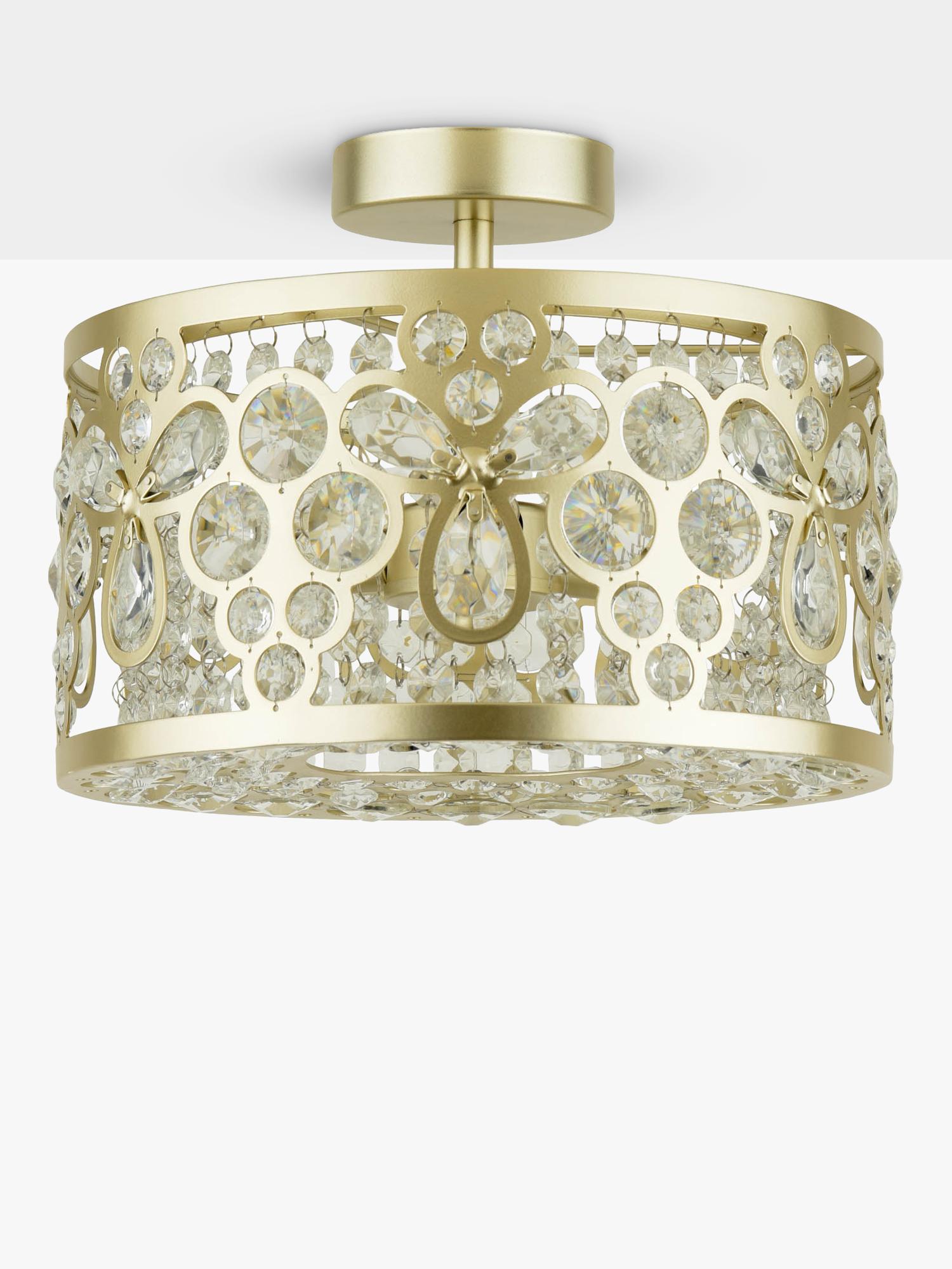 Laura Ashley Tilbrook flush ceiling light champagne (British brand)