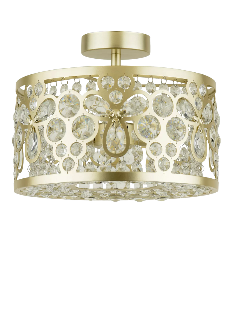 Laura Ashley Tilbrook flush ceiling light champagne (British brand)