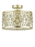Laura Ashley Tilbrook flush ceiling light champagne (British brand)