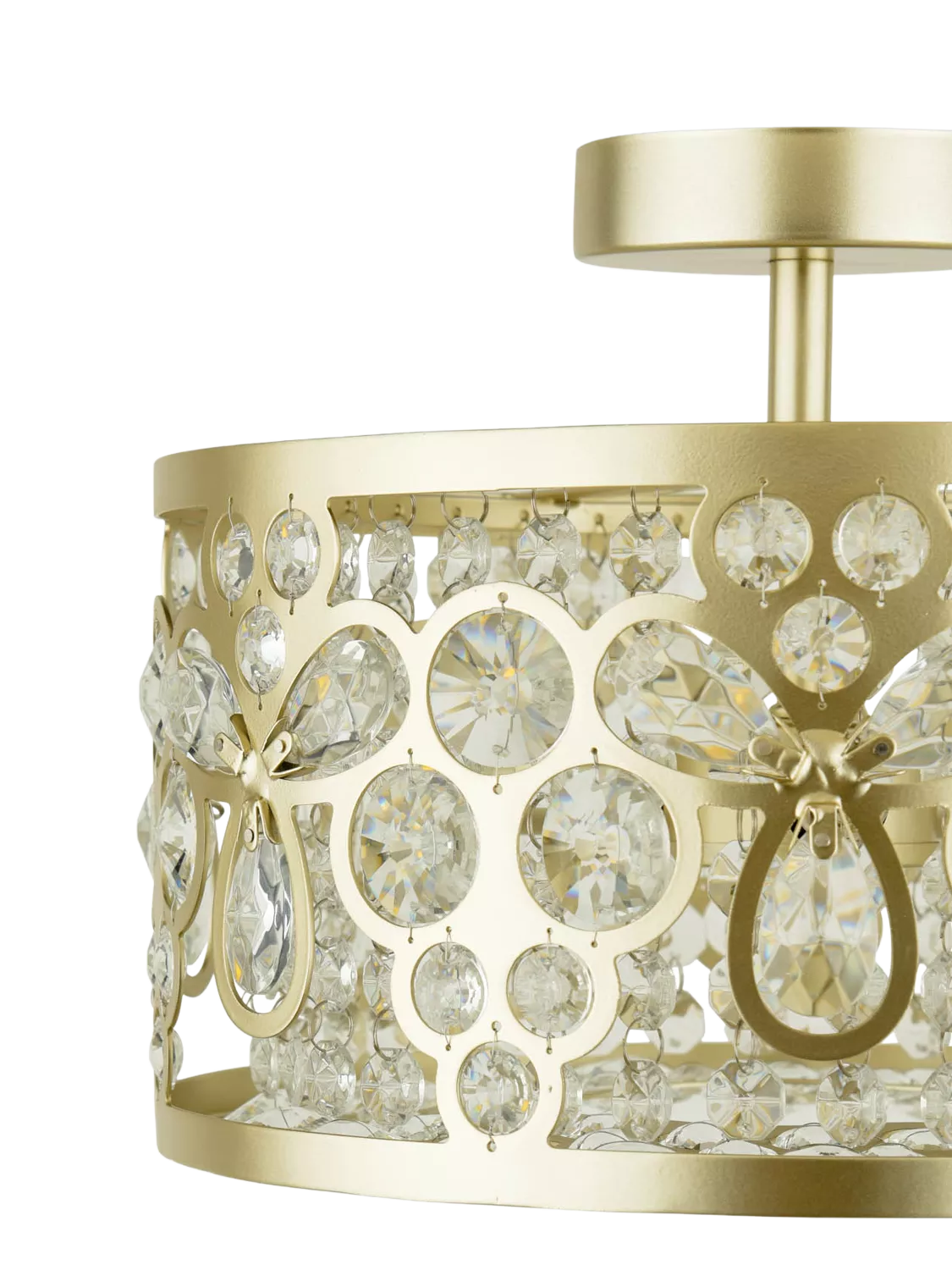 Laura Ashley Tilbrook flush ceiling light champagne (British brand)